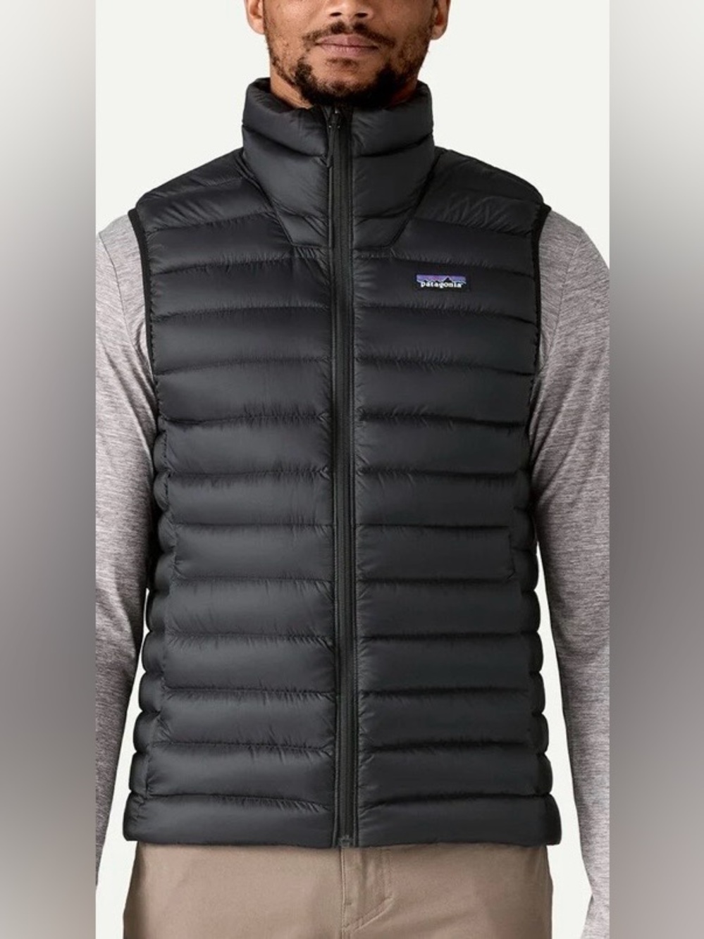 Patagonia Down Puffer Vest, Size XL Black